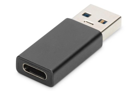 Adapter DIGITUS USB 3.0 HighSpeed Typ USB C/USB A M/Ż czarny Adapter DIGITUS USB 3.0 HighSpeed Typ USB C/USB A M/Ż czarny