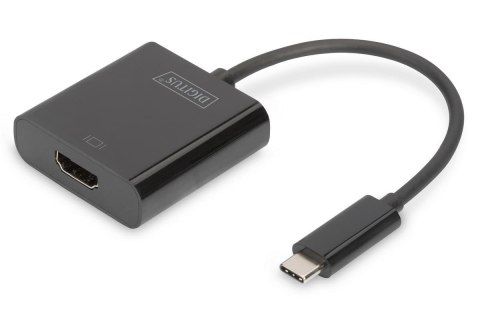 Adapter graficzny DIGITUS HDMI 4K 30Hz UHD na USB 3.1 Typ C, z audio, czarny, 0,15m Adapter graficzny DIGITUS HDMI 4K 30Hz UHD na USB 3.1 Typ C, z audio, czarny, 0,15m