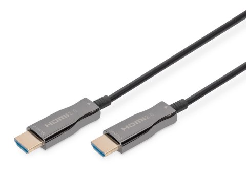 Kabel DIGITUS połączeniowy hybrydowy AOC HDMI 2.0 Premium High Speed Ethernet 4K60Hz UHD HDMI A/HDMI A M/M czarny 10m Kabel DIGITUS połączeniowy hybrydowy AOC HDMI 2.0 Premium High Speed Ethernet 4K60Hz UHD HDMI A/HDMI A M/M czarny 10m