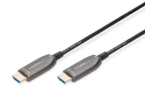 Kabel DIGITUS połączeniowy hybrydowy AOC HDMI 2.1 Ultra High Speed 8K60Hz UHD HDMI A/HDMI A M/M czarny 20m Kabel DIGITUS połączeniowy hybrydowy AOC HDMI 2.1 Ultra High Speed 8K60Hz UHD HDMI A/HDMI A M/M czarny 20m