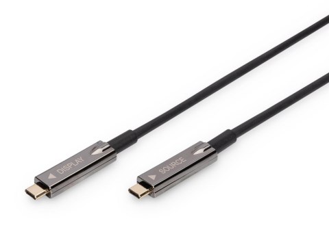 Kabel DIGITUS połączeniowy hybrydowy AOC USB 3.1 Typ C/USB Typ C 4K 60Hz 20m Kabel DIGITUS połączeniowy hybrydowy AOC USB 3.1 Typ C/USB Typ C 4K 60Hz 20m