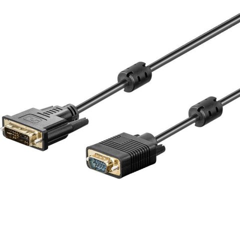 Kabel DVI - VGA Akyga AK-AV-03 DVI-I M (24+5) - VGA (M) 1,8m czarny Kabel DVI - VGA Akyga AK-AV-03 DVI-I M (24+5) - VGA (M) 1,8m czarny