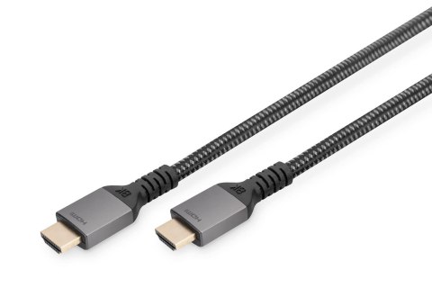 Kabel HDMI 2.1 DIGITUS PREMIUM połączeniowy Ultra HighSpeed 8K60Hz UHD Typ HDMI A/A M/M czarny 1m Kabel HDMI 2.1 DIGITUS PREMIUM połączeniowy Ultra HighSpeed 8K60Hz UHD Typ HDMI A/A M/M czarny 1m