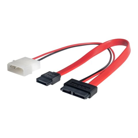 Kabel Slim SATA/SATA/MOLEX Akyga AK-CA-45 0,2m Kabel Slim SATA/SATA/MOLEX Akyga AK-CA-45 0,2m