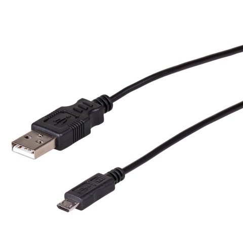 Kabel USB 2.0 Akyga AK-USB-05 USB A(M) - micro USB B(M) 0,6m czarny Kabel USB 2.0 Akyga AK-USB-05 USB A(M) - micro USB B(M) 0,6m czarny