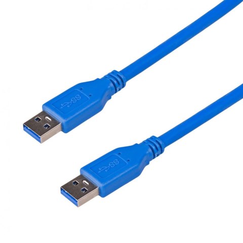 Kabel USB 3.0 Akyga AK-USB-14 USB A(M) - A(M) 1,8m niebieski Kabel USB 3.0 Akyga AK-USB-14 USB A(M) - A(M) 1,8m niebieski