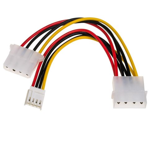 Kabel adapter Akyga AK-CA-14 Molex (M) - Molex (F) + miniMolex (F) 0,15m Kabel adapter Akyga AK-CA-14 Molex (M) - Molex (F) + miniMolex (F) 0,15m