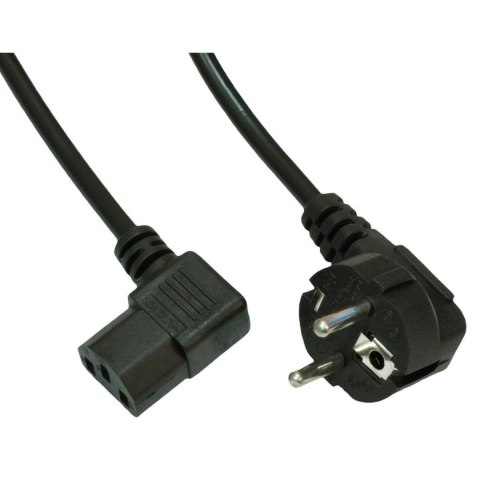 Kabel zasilający Akyga AK-PC-12A CEE 7/7 - IEC C13 kątowy 250V 10A 3m Kabel zasilający Akyga AK-PC-12A CEE 7/7 - IEC C13 kątowy 250V 10A 3m