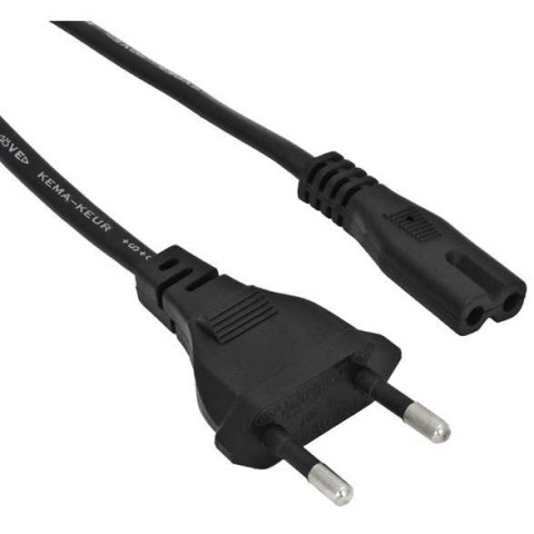 Kabel zasilający Akyga AK-RD-02A do notebooka 2pin ósemka IEC C7 CEE 7/16 3m wtyk EU Kabel zasilający Akyga AK-RD-02A do notebooka 2pin ósemka IEC C7 CEE 7/16 3m wtyk EU