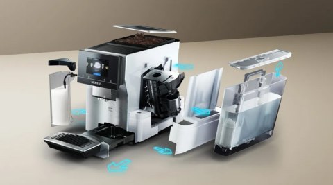 Ekspres ciśnieniowy Siemens TQ715R03 EQ700 (srebrny; 19 bar)