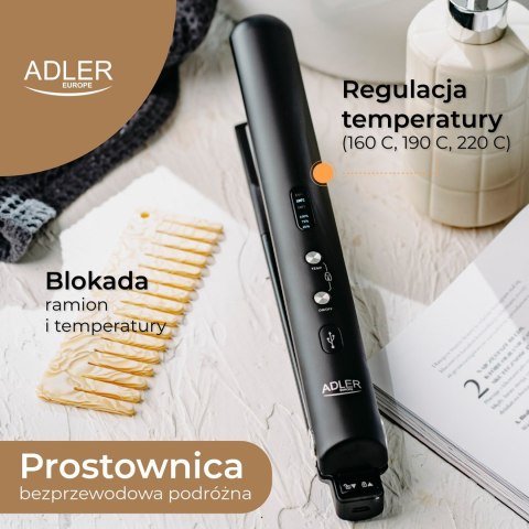 Prostownica do włosów ADLER AD 2327b czarna