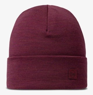 Czapka BUFF HEAVYWEIGHT MERINO WOOL LOOSE HAT SOLID TIBETAN RED