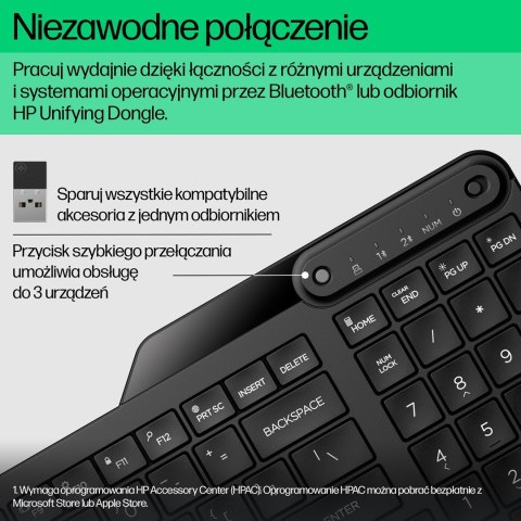 HP Klawiatura bezprzewodowa 475 7N7B9AA