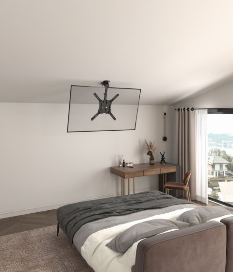 GEMBIRD UCHWYT SUFITOWY DO TELEWIZORA Z PEŁNYM ZAKRESEM RUCHU (REGULOWANY), 23" - 55"