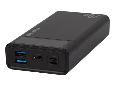 BLOW POWER BANK 20000MAH QC+PD 20W + LIGHTNING CZARNY PB20E