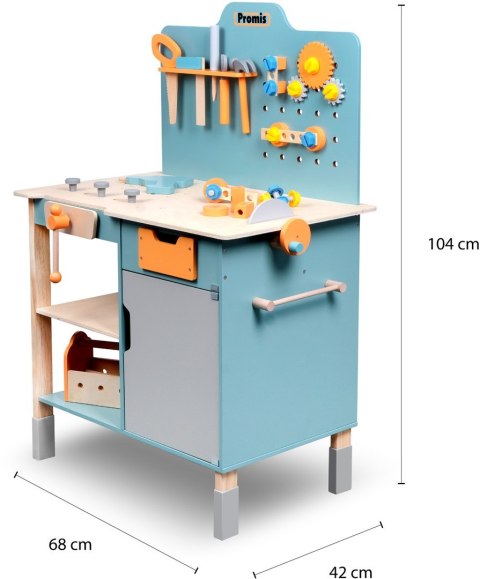 PROMIS ZABAWKA ZESTAW , WARSZTAT NARZĘCDZIOWY, WN1