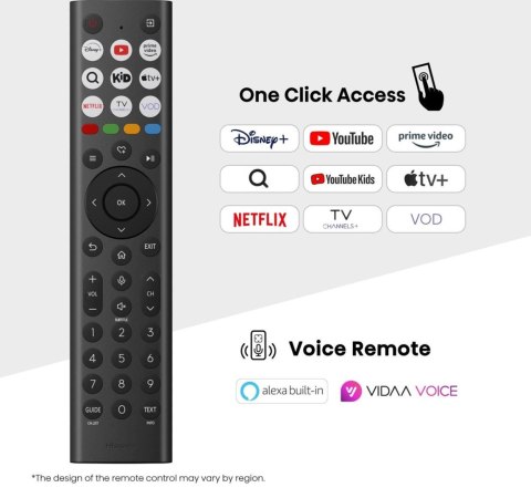 Telewizor 43" Hisense 43A6Q 4K VIDAA Smart OS Al Czarny