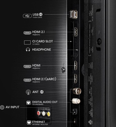 Telewizor 43" Hisense 43A6Q 4K VIDAA Smart OS Al Czarny