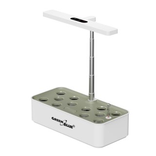 GREENBLUE INTELIGENTNY SYSTEM WEWNĘTRZNEJ UPRAWY ROŚLIN, DONICZKA SMART, POJEMNOŚĆ 4L, NA 12 ROŚLIN, DIODY LED FULL SPECTRUM