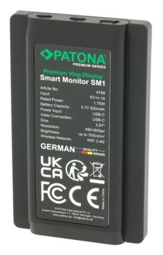 PATONA Premium Vlog Display Smart Monitor SM1 do smartfonów