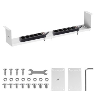 MACLEAN KOMPAKTOWY ORGANIZER PODBIURKOWY NA KABLE, MAX. OBCIĄŻENIE 5KG, BIAŁY, MC-107 W