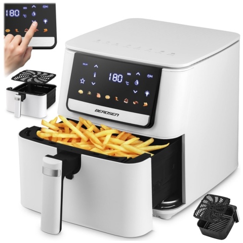 Frytkownica beztłuszczowa Air fryer Berdsen BD-662 biała