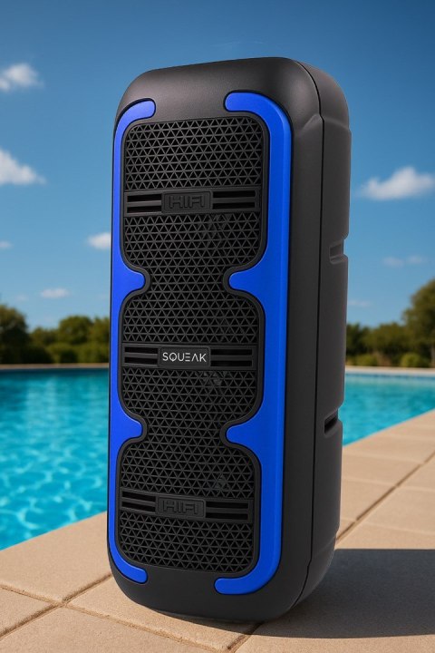 SQUEAK GŁOŚNIK KARAOKE BEATONE BLUETOOTH 5.3, 45W RADIO FM, MICROSD, AUX, USB, USB-C SQ1009