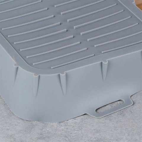 Wkład do Frytkownicy Air Fryer 1 szt. HIT Silikonowy Szary Kwadratowy 22 cm