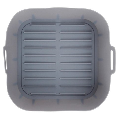 Wkład do Frytkownicy Air Fryer 1 szt. HIT Silikonowy Szary Kwadratowy 22 cm
