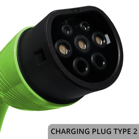 Qoltec Mobilna ładowarka do samochodu elektrycznego EV z regulacją 2w1 Typ2 | 22kW | 400V | Wi-fi | TUYA | SMART LIFE | LCD | Pr