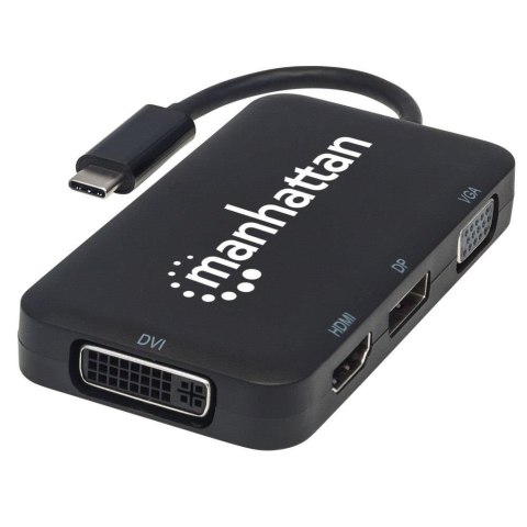 Adapter Manhattan AV USB-C na HDMI/DP/DVI/VGA 4K60Hz Adapter Manhattan AV USB-C na HDMI/DP/DVI/VGA 4K60Hz