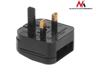 Adapter zasilania Maclean MCE71 U na wtyk UK czarny
