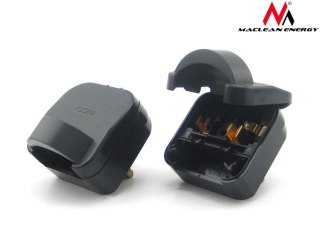 Adapter zasilania Maclean MCE78 EU na wtyk UK czarny