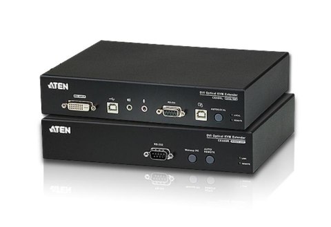Extender światłowodowy KVM ATEN HDBaseT DVI/USB/AUDIO CE690 (CE690-AT-G) 20km Extender światłowodowy KVM ATEN HDBaseT DVI/USB/AUDIO CE690 (CE690-AT-G) 20km