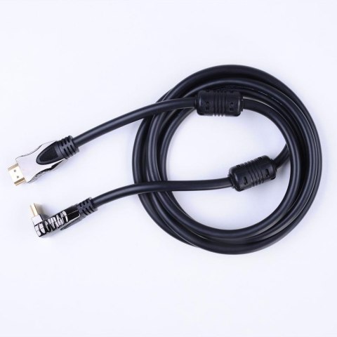 Kabel Impuls-PC 5001BR-S 1,8m BL HDMI - HDMI kąt 90st.gold/fer/Nyl/blist Miedź(99,9%) Kabel Impuls-PC 5001BR-S 1,8m BL HDMI - HDMI kąt 90st.gold/fer/Nyl/blist Miedź(99,9%)