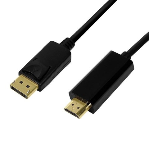 Kabel adapter LogiLink CV0126 DisplayPort 1.2 - HDMI 1.4, 1m Kabel adapter LogiLink CV0126 DisplayPort 1.2 - HDMI 1.4, 1m