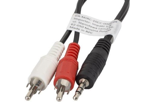 Kabel audio Lanberg stereo minijack - 2x Chinch M/M 2m Kabel audio Lanberg stereo minijack - 2x Chinch M/M 2m