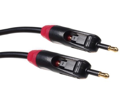 Kabel optyczny obrotowy cyfrowy Maclean MCTV-642 Toslink/Jack (M) - Toslink/Jack (M), 0,5m, czarny Kabel optyczny obrotowy cyfrowy Maclean MCTV-642 Toslink/Jack (M) - Toslink/Jack (M), 0,5m, czarny