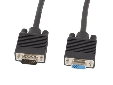 Przedłużacz VGA Lanberg M/F 5m Ekran Ferryt czarny Przedłużacz VGA Lanberg M/F 5m Ekran Ferryt czarny