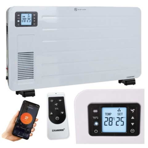 Grzejnik elektryczny- biały Ziflo Kaminer 26402