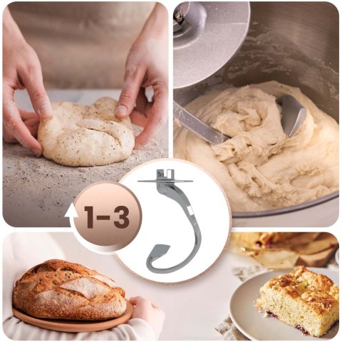 Robot kuchenny planetarny mikser 3w1 6l Berdsen 1400 W BD-756