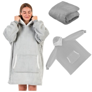 BLUZA XXL - KOC SZARY RUHHY 24402