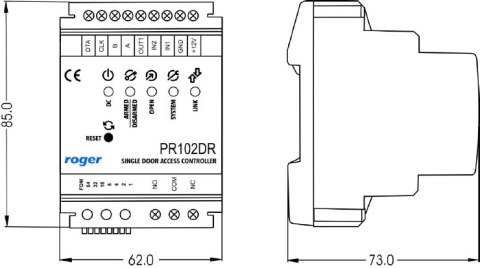 KONTROLER DOSTĘPU ROGER PR102DR