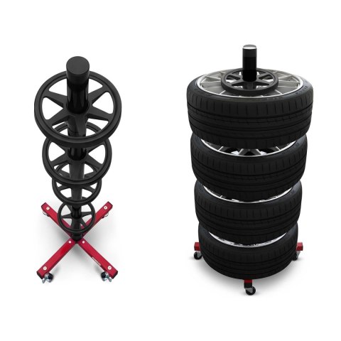 Stojak na opony koła wieszak na 4 opony Humberg HM-387