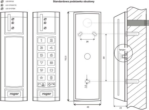 Kontroler dostępu ROGER PR312EM-G