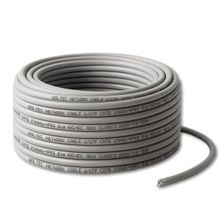 Qoltec Kabel Patchcord sieciowy skrętka UTP| Miedziany Cu |CAT6 | High speed 1Gb/s | LAN | 100m | szary