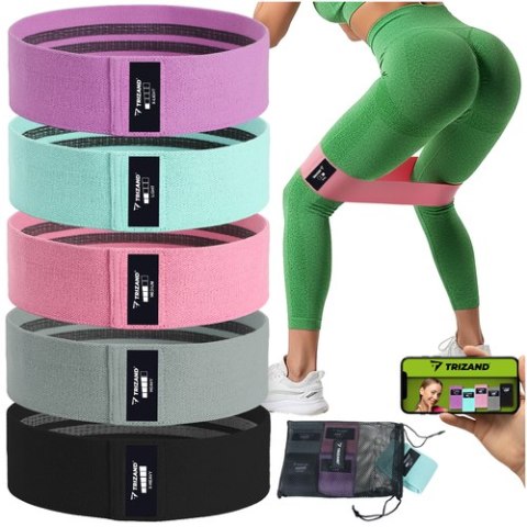 Zestaw gum do ćwiczeń - 5szt. Trizand 25877