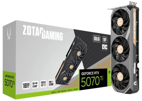 Karta graficzna ZOTAC GAMING GeForce RTX 5070 Ti SOLID SFF OC 16GB GDDR7 (ZT-B50710J3-10P)