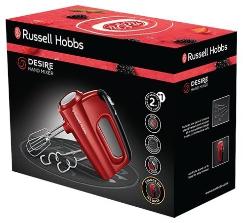 Mikser ręczny RUSSELL HOBBS 24670-56 (350W / Czerwony)