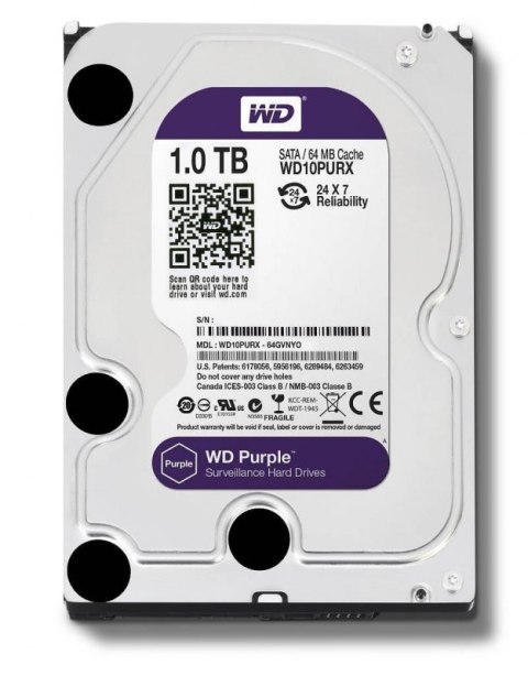WD Purple 1 TB WD10PURZ (1 TB /3.5" /5400RPM )